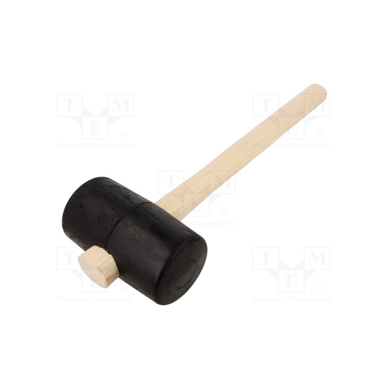 1 pcs x STAHLWILLE - 70140003 - Hammer, 350mm, 780g, 75mm, round, rubber, wood, Shore hardness: 90