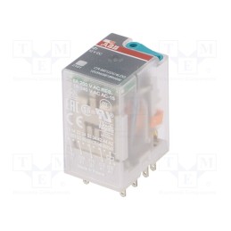 1 pcs x ABB - 1SVR405618R4400 - Relay: electromagnetic, 4PDT, Ucoil: 12VDC, Icontacts max: 6A