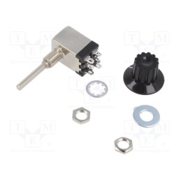 1 pcs x NKK SWITCHES - MRT23-A - Switch: rotary, Pos: 3, DP3T, 5A/125VAC, 3A/30VDC, Poles number: 2