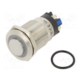 1 pcs x ONPOW - LAS1GQH-11E/L/B/12V/S - Switch: vandal resistant, Pos: 2, SPDT, 3A/220VAC, 5A/24VDC, IP65
