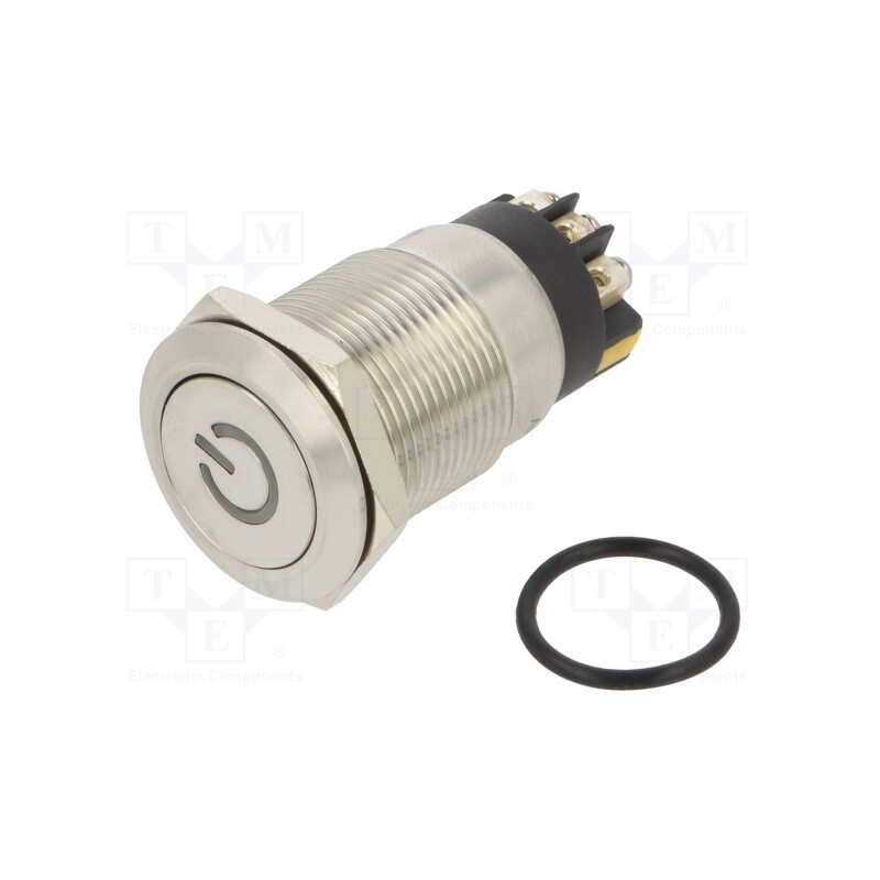 1 pcs x ONPOW - LAS1GQF-11DT/L/W/24V/S - Switch: vandal resistant, Pos: 2, SPDT, 3A/220VAC, 5A/24VDC, IP65