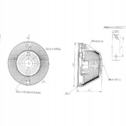 Low position lamp 13 in 92 red