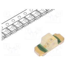 2 pcs x ROHM SEMICONDUCTOR - SML-812MTT86 - LED, SMD, 1305, yellow green, 14÷40mcd, 3.4x1.25x1.1mm, 2.1V, 20mA