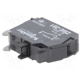 1 pcs x SCHNEIDER ELECTRIC - ZBE201 - Contact block, 22mm, Harmony XB4, -40÷70°C, front fixing