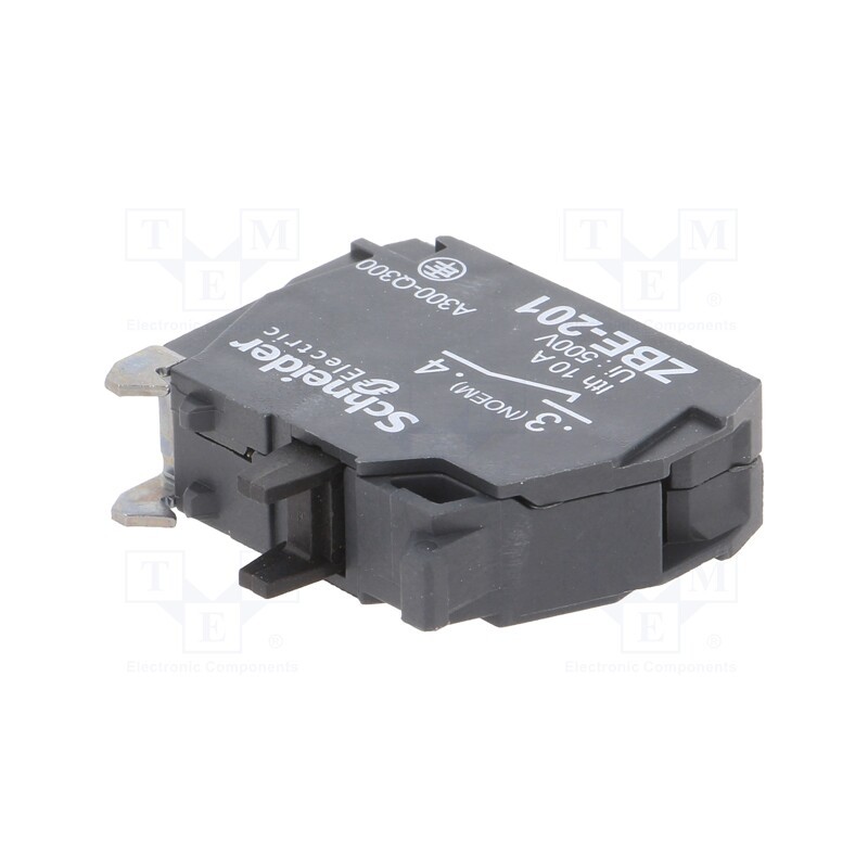 1 pcs x SCHNEIDER ELECTRIC - ZBE201 - Contact block, 22mm, Harmony XB4, -40÷70°C, front fixing