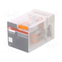 1 pcs x ABB - 1SVR405621R3100 - Relay: electromagnetic, DPDT, Ucoil: 230VAC, Icontacts max: 10A