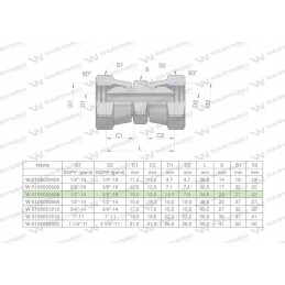 Inch aa 3 8 hydraulic reducing connector
