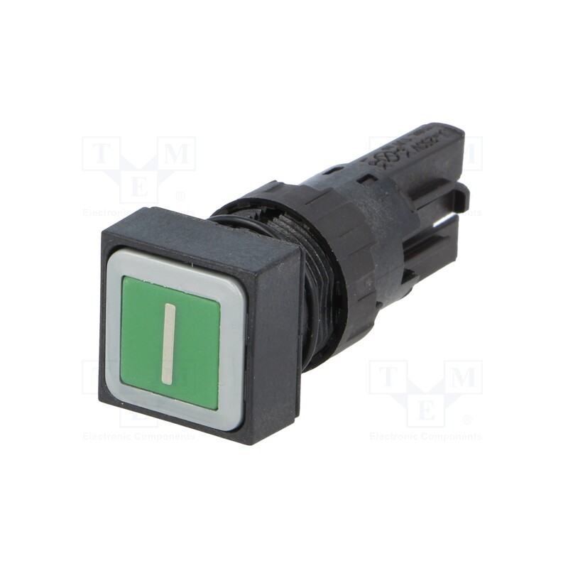 1 pcs x EATON ELECTRIC - Q18D-11 - Switch: push-button, 16mm, Stabl.pos: 1, green, Pos: 2, -25÷70°C