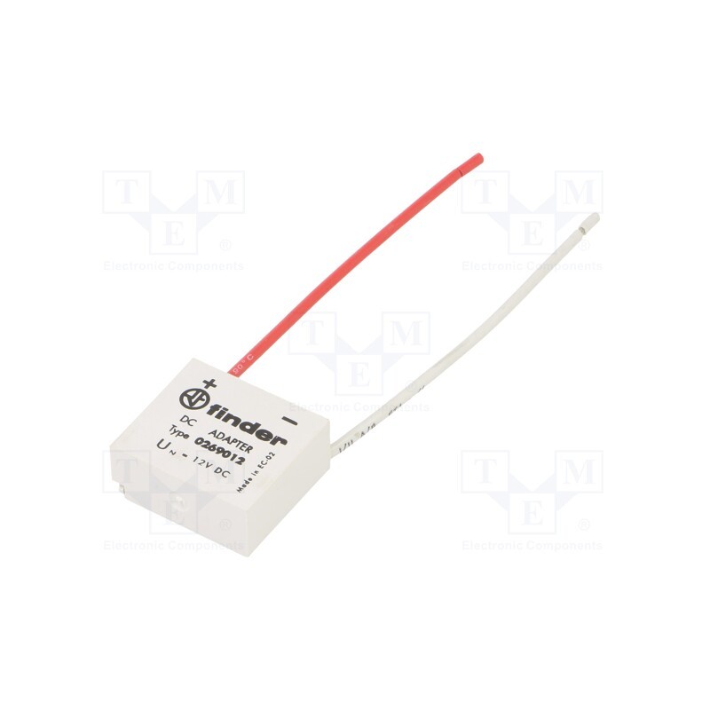 1 pcs x FINDER - 026.9.012 - Relays accessories: DC adapter, 12VDC