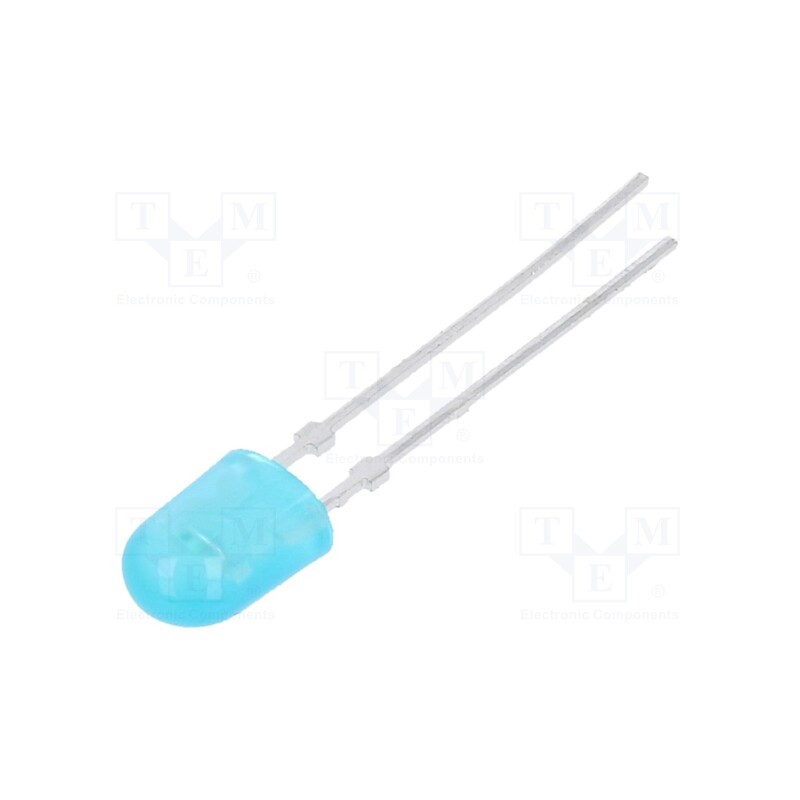 2 pcs x EVERLIGHT - 5484BN/BADC-AGJA/PR/MS - LED, oval, 5.2x3.8x7mm, blue, 720÷1450mcd, 100/40°, Front: convex