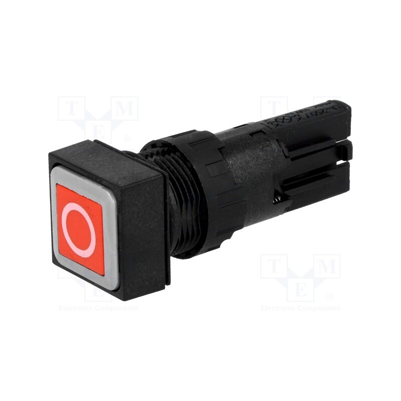1 pcs x EATON ELECTRIC - Q18D-10 - Switch: push-button, 16mm, Stabl.pos: 1, red, Pos: 2, -25÷70°C