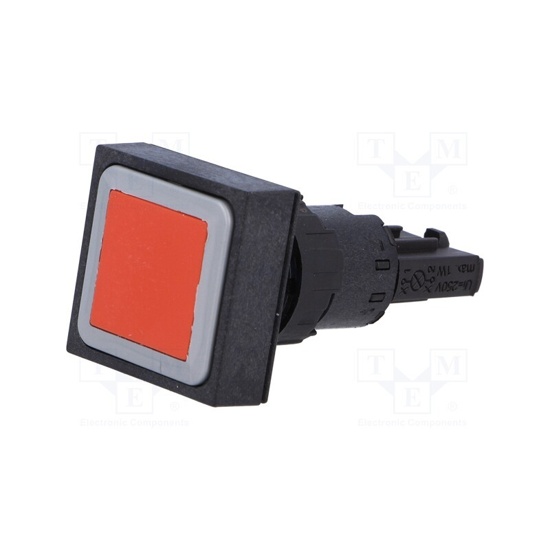 1 pcs x EATON ELECTRIC - Q25D-RT - Switch: push-button, 16mm, Stabl.pos: 1, red, Pos: 2, -25÷70°C