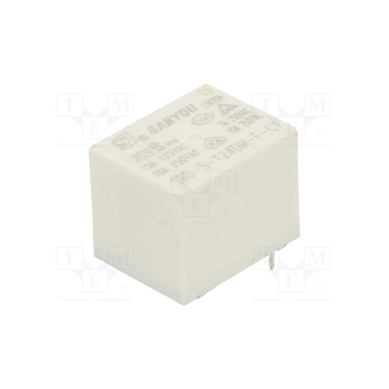 1 pcs x SANYOU - SRD-S-124DM-F-C1 - Relay: electromagnetic, SPST-NO, Ucoil: 24VDC, Icontacts max: 10A