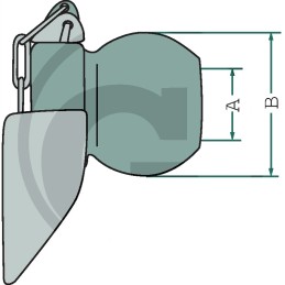 Ball with collar 22x56 cat 1 2