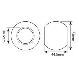 Balls for lower drawbars, category 3 3 23007 2 pcs