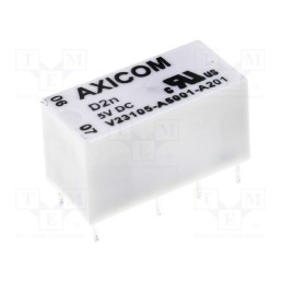 1 pcs x TE Connectivity - 8-1393792-7 - Relay: electromagnetic, DPDT, Ucoil: 6VDC, 3A, 0.5A/125VAC, PCB