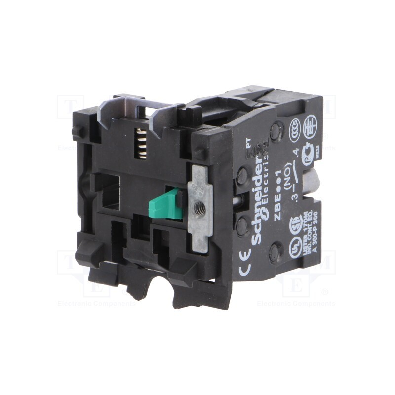 1 pcs x SCHNEIDER ELECTRIC - ZBE501 - Contact block, 22mm, Harmony XB4, -40÷70°C, front fixing