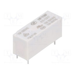 1 pcs x HONGFA RELAY - HF118F/012-1ZS1T - Relay: electromagnetic, SPDT, Ucoil: 12VDC, 10A, 10A/250VAC, PCB