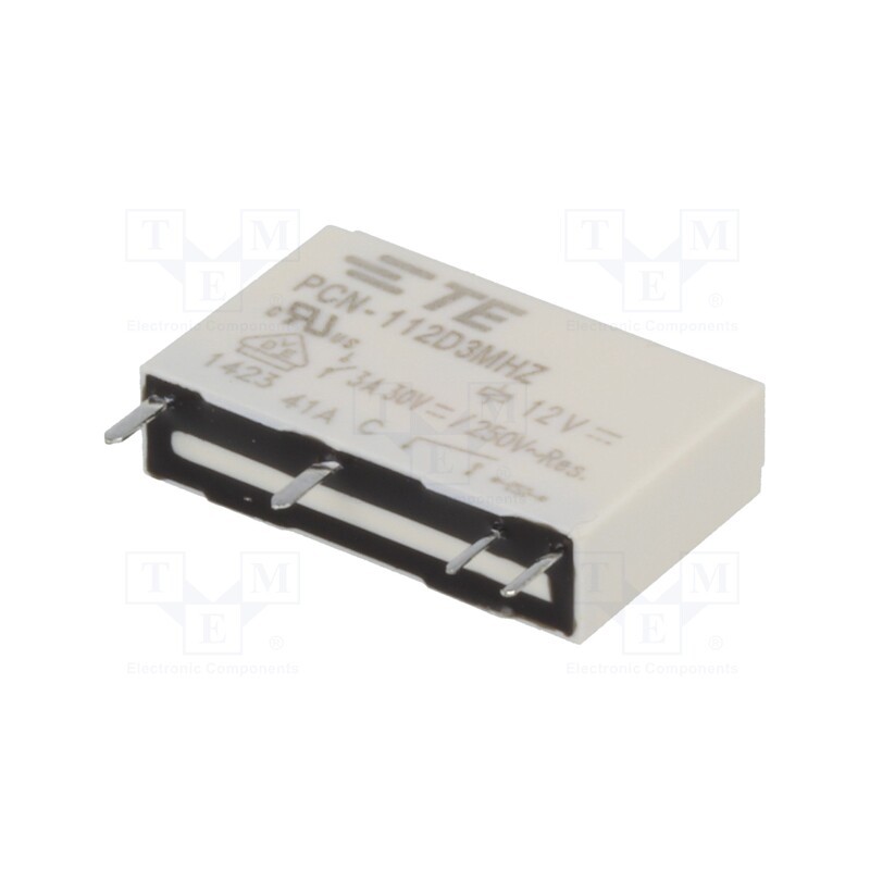 1 pcs x TE Connectivity - 3-1461491-3 - Relay: electromagnetic, SPST-NO, Ucoil: 12VDC, 5A, 3A/240VAC, PCB