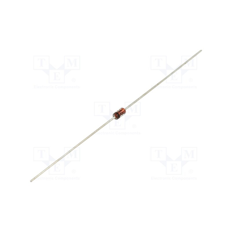 25 pcs x DC COMPONENTS - BZX55C6V2 - Diode: Zener, 0.5W, 6.2V, , DO35, single diode, Ufmax: 1V