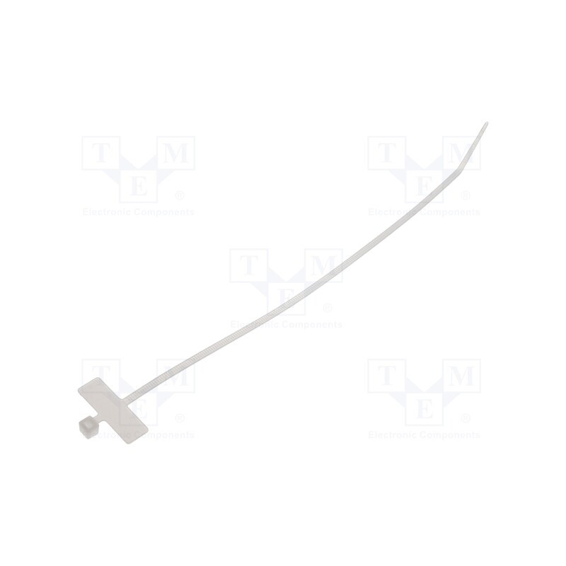 100 pcs x BM GROUP - BMT22025 - Cable tie, with label, L: 200mm, W: 2.5mm, polyamide, 80N, natural