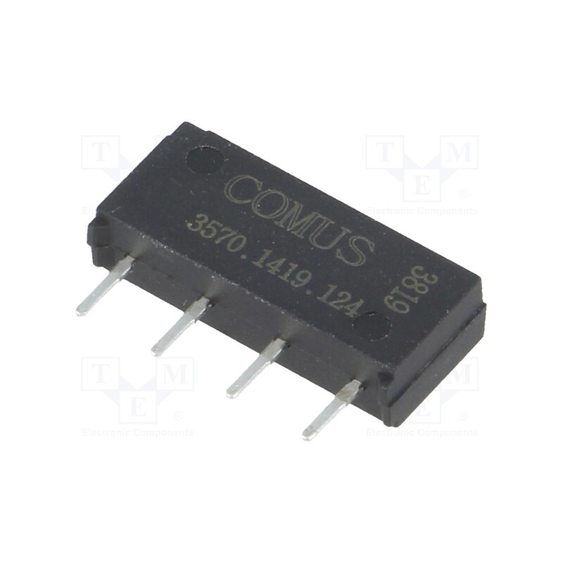 1 pcs x COMUS - 3570.1419.124 - Relay: reed switch, SPST-NO, Ucoil: 12VDC, 500mA, max.200VDC, 10W