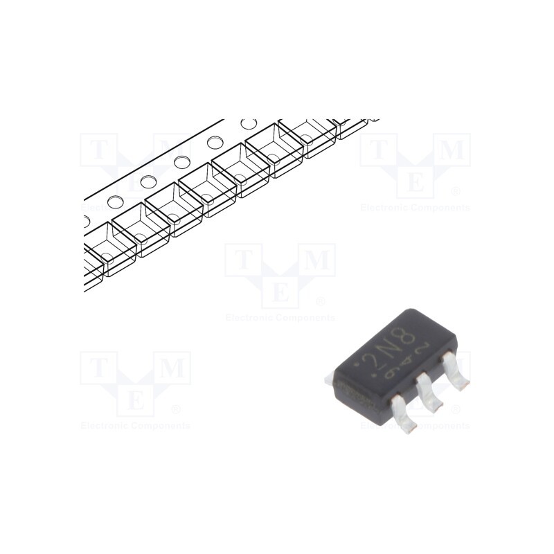 5 pcs x TOSHIBA - TCR2EF28,LM(CT - IC: voltage regulator, LDO,linear,fixed, 2.8V, 0.2A, SOT25, SMD