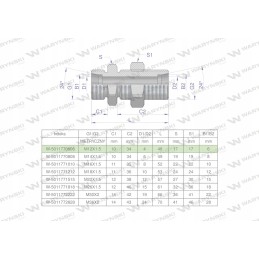 Hydro metric bulkhead connector bb m12x1 5 06l