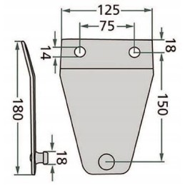 Kverneland Krone Vicon lawn mower blade holder