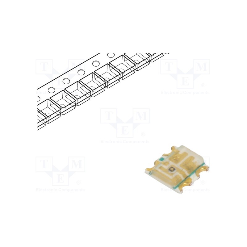 2 pcs x EVERLIGHT - 19-237A/R6GHBHC-B01/2T - LED, SMD, 1616, RGB, 1.6x1.6x0.35mm, 120°, 10mA, Lens: transparent