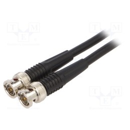 1 pcs x SCHu00dcTZINGER - KO 88-59 / 100 / SW - Test lead, BNC plug,both sides, Len: 1m, black