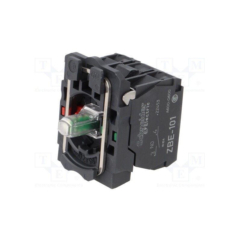 1 pcs x SCHNEIDER ELECTRIC - ZB5AW0B35 - Contact and light block, 22mm, Harmony XB5, -25÷70°C, IP20, 24VDC