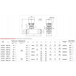 Hydraulic valve throttling 1 side vrfu 1 2 50l