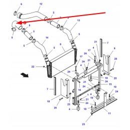 Va205565 cooling system hose