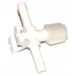Screw on the through-connection set with a disc