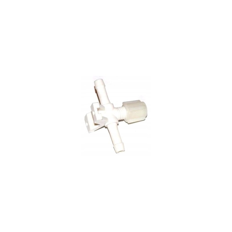 Screw on the through-connection set with a disc