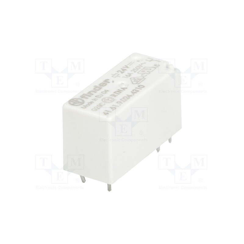 1 pcs x FINDER - 41.61.9.024.4310 - Relay: electromagnetic, SPST-NO, Ucoil: 24VDC, Icontacts max: 16A