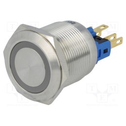 1 pcs x ONPOW - GQ22-11ZE/B/24V - Switch: vandal resistant, Pos: 2, SPST-NO + SPST-NC, 3A/220VAC