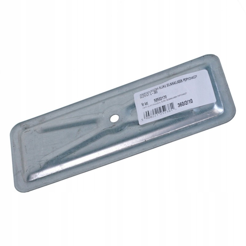 Side cover of the engine block of push rods