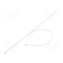 100 pcs x FIX&FASTEN - FIX-S-4.8X650/N - Cable tie, L: 650mm, W: 4.8mm, polyamide, 222N, natural, Ømax: 195mm