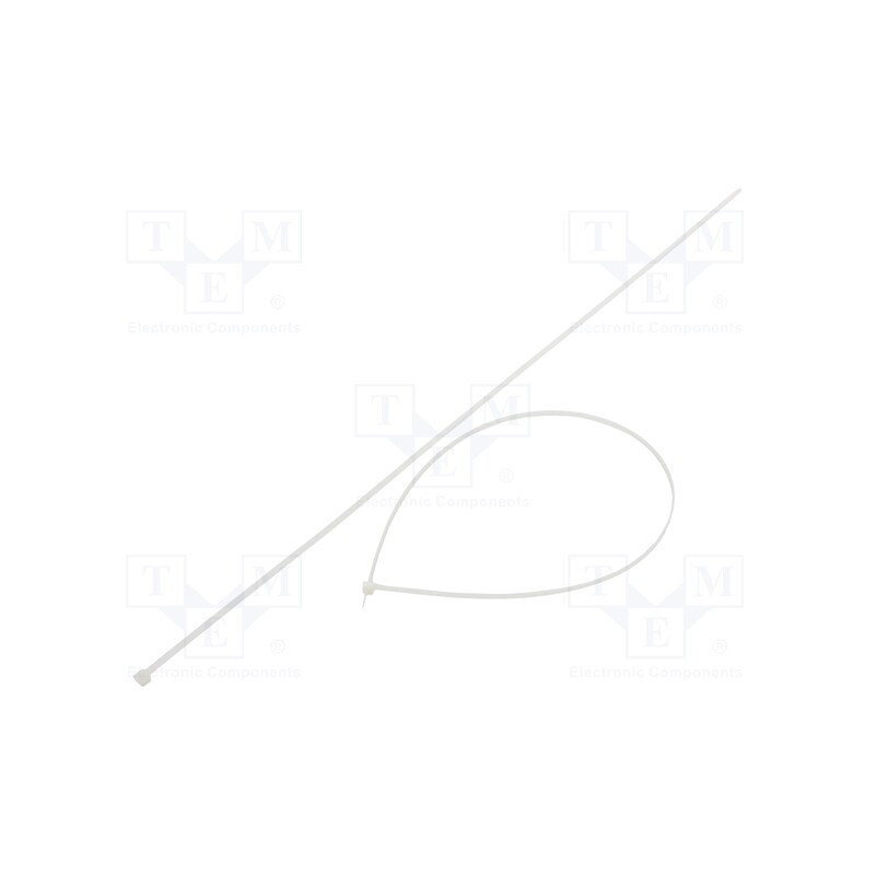 100 pcs x FIX&FASTEN - FIX-S-4.8X650/N - Cable tie, L: 650mm, W: 4.8mm, polyamide, 222N, natural, Ømax: 195mm