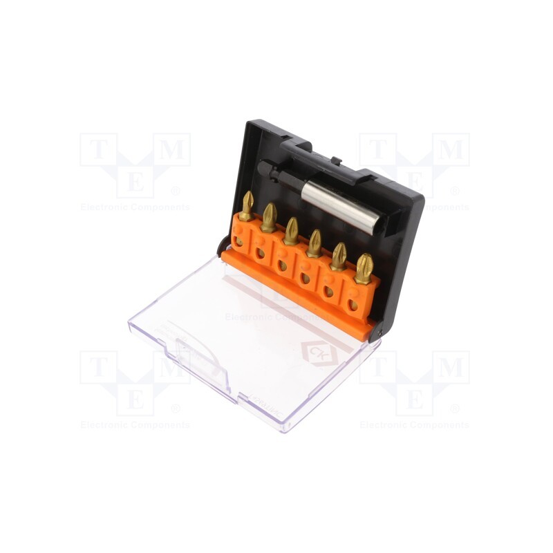 1 set x C.K - T4569TINC - Kit: screwdriver bits, PlusMinus cross PZ-type, 25mm