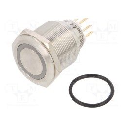 1 pcs x ONPOW - LAS1GQ25-11ZE/G/12V/S - Switch: vandal resistant, Pos: 2, SPDT, 3A/220VAC, 5A/24VDC, IP65