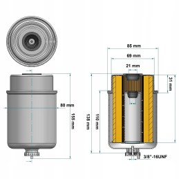 Fuel filter p551424 donaldson
