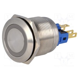 1 pcs x ONPOW - GQ22-11ZE/R/12V - Switch: vandal resistant, Pos: 2, SPST-NO + SPST-NC, 3A/220VAC