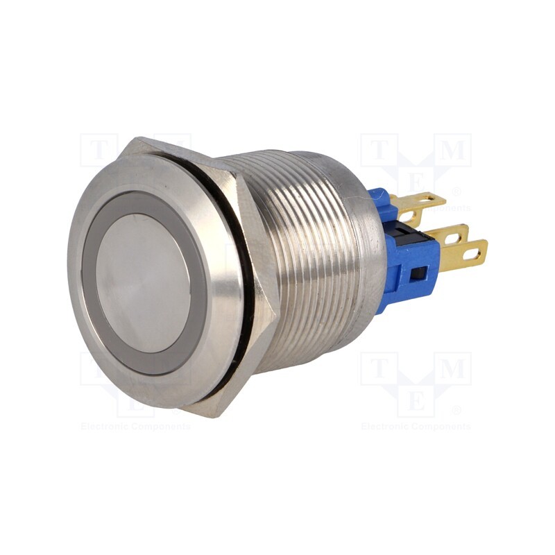 1 pcs x ONPOW - GQ22-11ZE/R/12V - Switch: vandal resistant, Pos: 2, SPST-NO + SPST-NC, 3A/220VAC