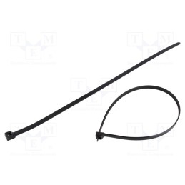 100 pcs x PANDUIT - PLT5H-C0 - Cable tie, L: 450mm, W: 8.9mm, polyamide, 778N, black, Ømax: 127mm