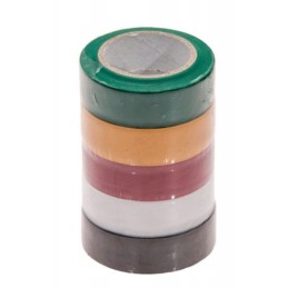 Insulating tape 19 mm x 5 m black white yellow