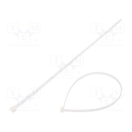 100 pcs x BM GROUP - BMB4576 - Cable tie, L: 450mm, W: 7.6mm, polyamide, 550N, natural, UL94V-2