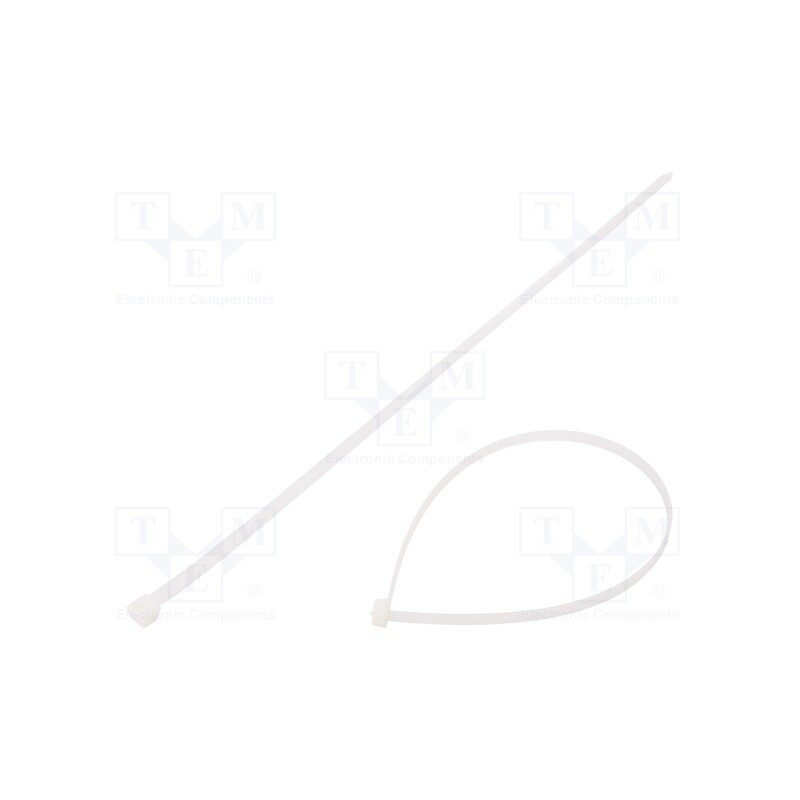 100 pcs x BM GROUP - BMB4576 - Cable tie, L: 450mm, W: 7.6mm, polyamide, 550N, natural, UL94V-2